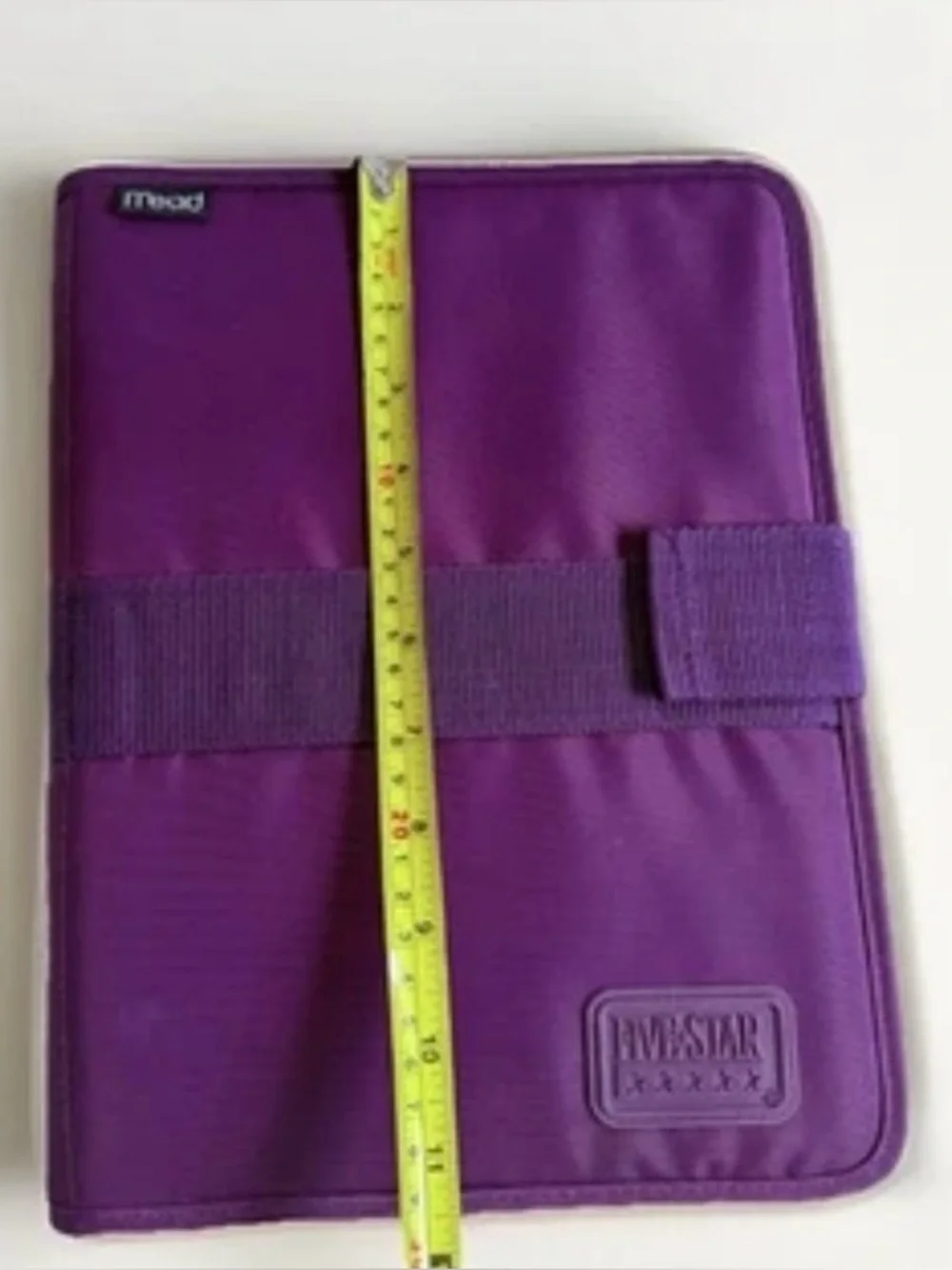 1997 Mead Five Star First Gear Vintage Purple Nylon Notebook Folio Case 2-Pocket